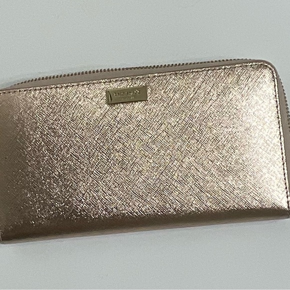 Kate Spade Neda Laurel Way Rose Gold Wallet - Picture 3 of 7
